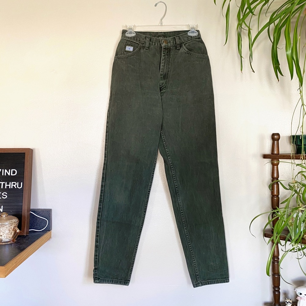 Vintage Wrangler Green High Rise Mom Jeans